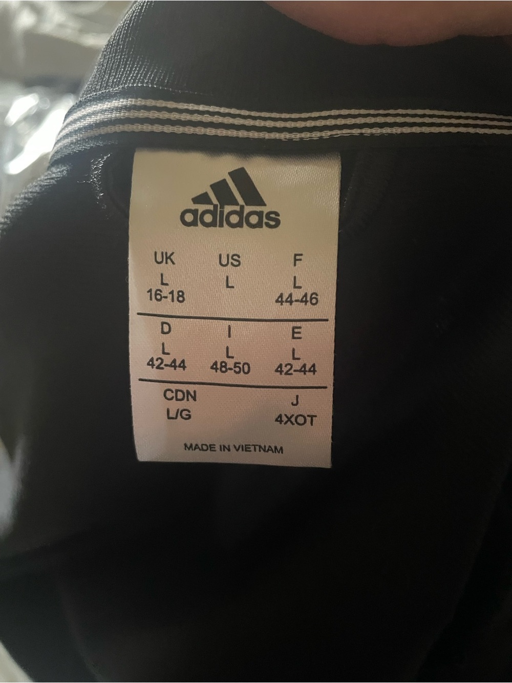 Adidas Women’s Black Zip-Front Track Jacket with White Stripes - Picture 4 of 4